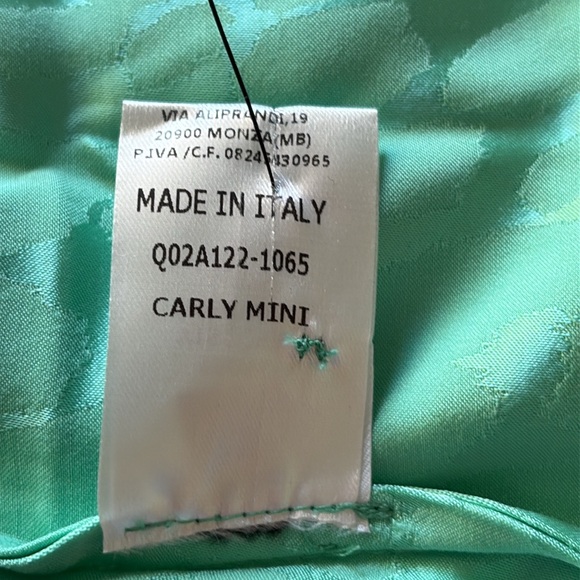 Andamane Carly Leopard-Print Wrap Mini Dress in Leopard Green‎ Size XS - Picture 8 of 11